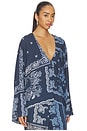 view 2 of 5 Paisley Blouse in Degrade Blue