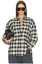 view 1 of 5 CHEMISE À CARREAUX BUTTON DOWN in Sand & Black