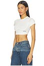 view 2 of 5 Logo Crop Tee in White
