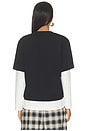 view 3 of 5 Layered Tee in Black & White