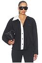 view 1 of 5 Oversized Contrast Shirt in Black & White