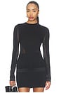 view 1 of 5 Ponte Jersey Top in Black
