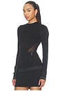 view 2 of 5 Ponte Jersey Top in Black