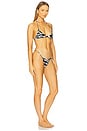 view 2 of 3 Zebra Printed Bikini Set in White & Black