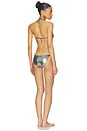 view 4 of 4 Metallic One Piece Swimsuit in Dark Silver