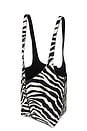 view 4 of 6 La Scoop Large Shoulder Bag in White & Black