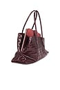 view 3 of 6 BOLSO CON ASA SUPERIOR LA PASSEGGIATA MEDIUM in Faded Bordeaux