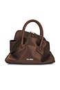 view 2 of 7 La Passeggiata Mini Top Handle Bag in Dark Brown