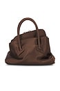 view 3 of 7 La Passeggiata Mini Top Handle Bag in Dark Brown