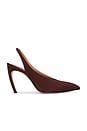 view 1 of 5 Viper 95mm Slingback Heel in Dark Brown