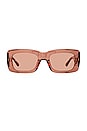 view 1 of 4 X Linda Farrow Marfa Sunglasses in Peach & Silver