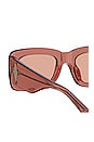 view 4 of 4 X Linda Farrow Marfa Sunglasses in Peach & Silver