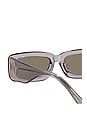 view 4 of 4 X Linda Farrow Mini Marfa Sunglasses in Smoke, Silver, & Brown