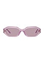 view 1 of 4 X Linda Farrow Irene Sunglasses in Pink & Silver