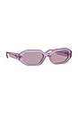 view 2 of 4 X Linda Farrow Irene Sunglasses in Pink & Silver