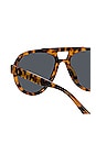 view 4 of 4 X Linda Farrow Jurgen Sunglasses in T-shell, Gold, & Blue