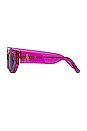 view 3 of 3 x Linda Farrow Vanessa in Fuchsia & Blue