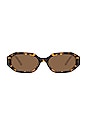 view 1 of 3 LUNETTES DE SOLEIL IRENE in T-shell & Brown