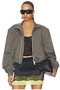 view 1 of 5 CHAQUETA BOMBER JACKET in Melange Grey