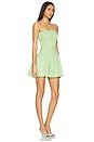 view 2 of 4 Strapless Ruched Mini Dress in Citrus Plaid