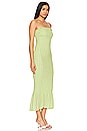 view 2 of 4 Ruched Strapless Dress in Pear Green