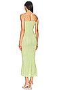 view 3 of 4 Ruched Strapless Dress in Pear Green