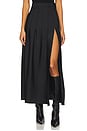 view 1 of 6 Pleated Wool Maxi Skirt in Black