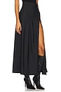 view 2 of 6 Pleated Wool Maxi Skirt in Black