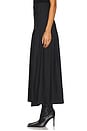 view 3 of 6 Pleated Wool Maxi Skirt in Black