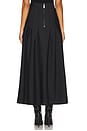 view 4 of 6 Pleated Wool Maxi Skirt in Black