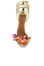view 4 of 5 Sunkissed Coral Sandal in Gold