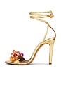view 5 of 5 Sunkissed Coral Sandal in Gold