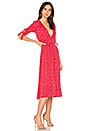 view 2 of 3 Daphne Tie Sleeve Dress in Red