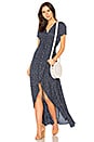 view 1 of 3 Daphne Easy Days Wrap Maxi Dress in Navy
