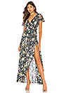view 1 of 3 Spring Rose Wrap Maxi Dress in Navy