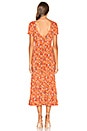 view 3 of 3 Agnes Fleur Midi Dress in Rust