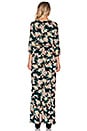 view 3 of 3 Wandering Willow Wrap Maxi Dress in Black Boho Blooms Floral