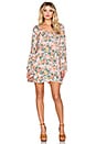 view 4 of 4 Bell Sleeved Shift Dress in Musk Boho Blooms Floral