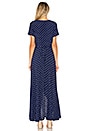 view 3 of 3 Lily Wrap Maxi Dress Classic Polka Dot in Navy Blue
