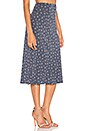 view 2 of 5 Jasmine Bias Slip Midi Skirt in Navy
