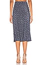 view 3 of 5 Jasmine Bias Slip Midi Skirt in Navy