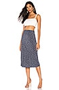 view 4 of 5 Jasmine Bias Slip Midi Skirt in Navy