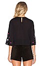 view 3 of 4 Flower Child Top in Black