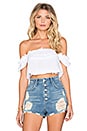 view 1 of 3 Boho Baby Crop Top in White