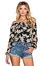 view 1 of 3 Gypsy Top in Black Boho Blooms Floral