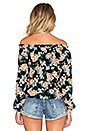view 3 of 3 Gypsy Top in Black Boho Blooms Floral