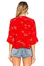 view 3 of 4 Celestial Grace Blouse in Red