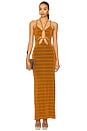 view 1 of 4 Dalia Dress in Cognac