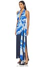 view 2 of 4 Sadie Dress in Blue Coral Print