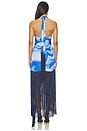 view 3 of 4 Sadie Dress in Blue Coral Print